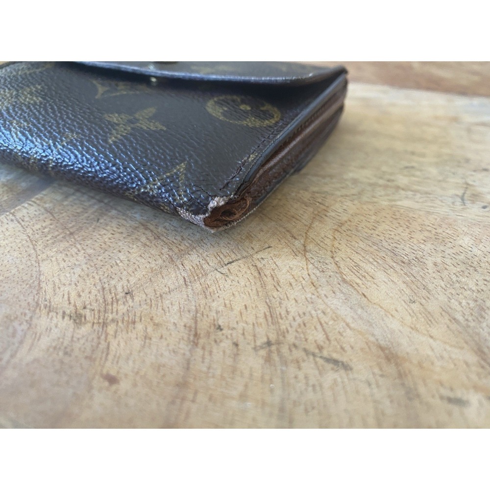 Louis Vuitton Monogram Elise Double Snap Wallet Trifold French Wallet VTG Rehab - Picture 4 of 11
